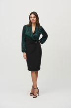 Load image into Gallery viewer, Joseph Ribkoff Silky Paisley Sheath Dress. 244128