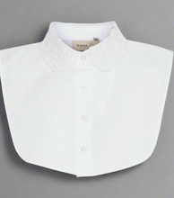 Load image into Gallery viewer, Fransa Fake White Shirt Collar with organza and bead details 20615727