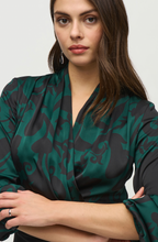 Load image into Gallery viewer, Joseph Ribkoff Silky Paisley Sheath Dress. 244128