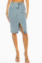 Load image into Gallery viewer, Mined Jean Skirt