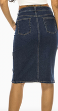 Load image into Gallery viewer, Mined Jean Skirt Dark Wash