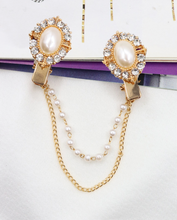 Load image into Gallery viewer, Clip On Rhinestone Brooch/ Sweater ClipBH1208-08G