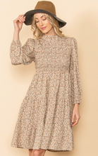 Load image into Gallery viewer, Ell Vintage Tiered Dress with Smocked Bodice. EE1057