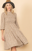 Load image into Gallery viewer, Ell Vintage Tiered Dress with Smocked Bodice. EE1057