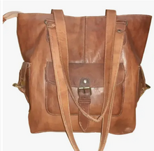 Load image into Gallery viewer, Morrocan Leather Hand/Shoulder Bag
