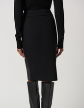 Load image into Gallery viewer, Joseph Ribkoff Faux Leather / Knit. Skirt
