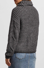 Load image into Gallery viewer, Tribal Turtleneck Sweater W/ Cable Detail
