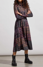 Load image into Gallery viewer, Tribal Turtle Neck Midi Dress W/pockets
