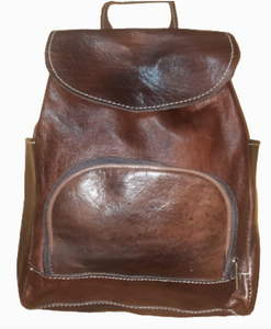 Morrocan Leather Small Backpack