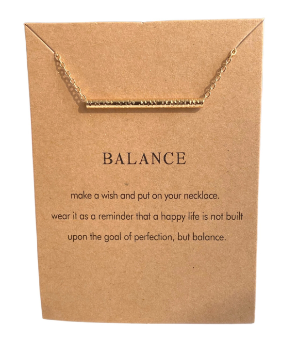 Gold Plated Balance Necklace