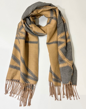 Load image into Gallery viewer, WInter Scarf Ribbon/ Margo-B    Grey
