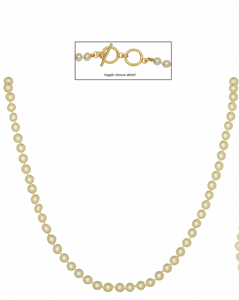 Merx Pearl Necklace/ 99-616 Gold Clasp