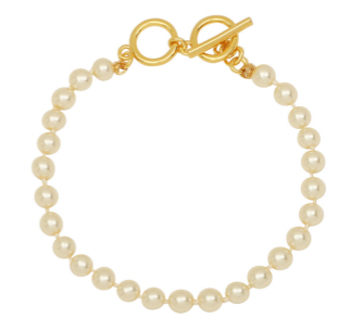 Merx Pearl Bracelet/ Gold Clasp. 98-616