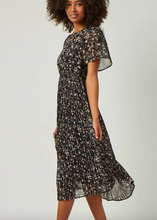 Load image into Gallery viewer, Hayden Pleated Floral Midi Dress
