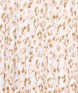 Esqualo Cheetah Print Plisse Skirt SP2415021