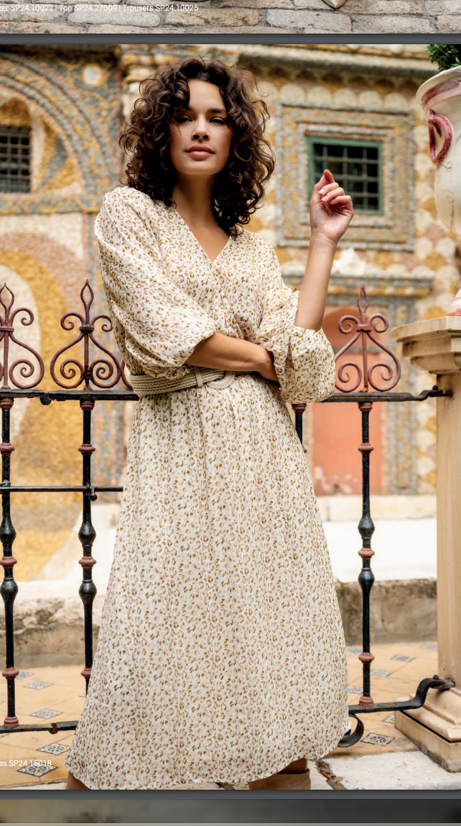 Esqualo Pastel Cheetah Print Dress. SP2415018