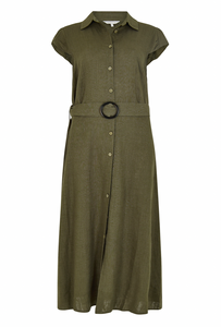 Apricot Vintage Button Dress 843172/ Linen