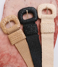 Load image into Gallery viewer, Raffia Belt/ Natural
