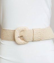 Load image into Gallery viewer, Raffia Belt/ Natural
