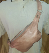 Load image into Gallery viewer, Morrocan Leather Banano  Sling Bag
