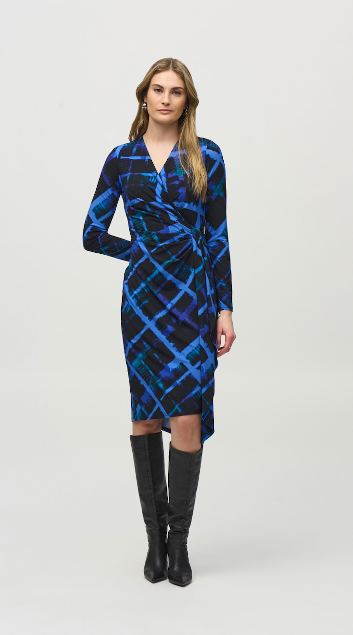 Joseph Ribkoff Abstract Print Dress 244131