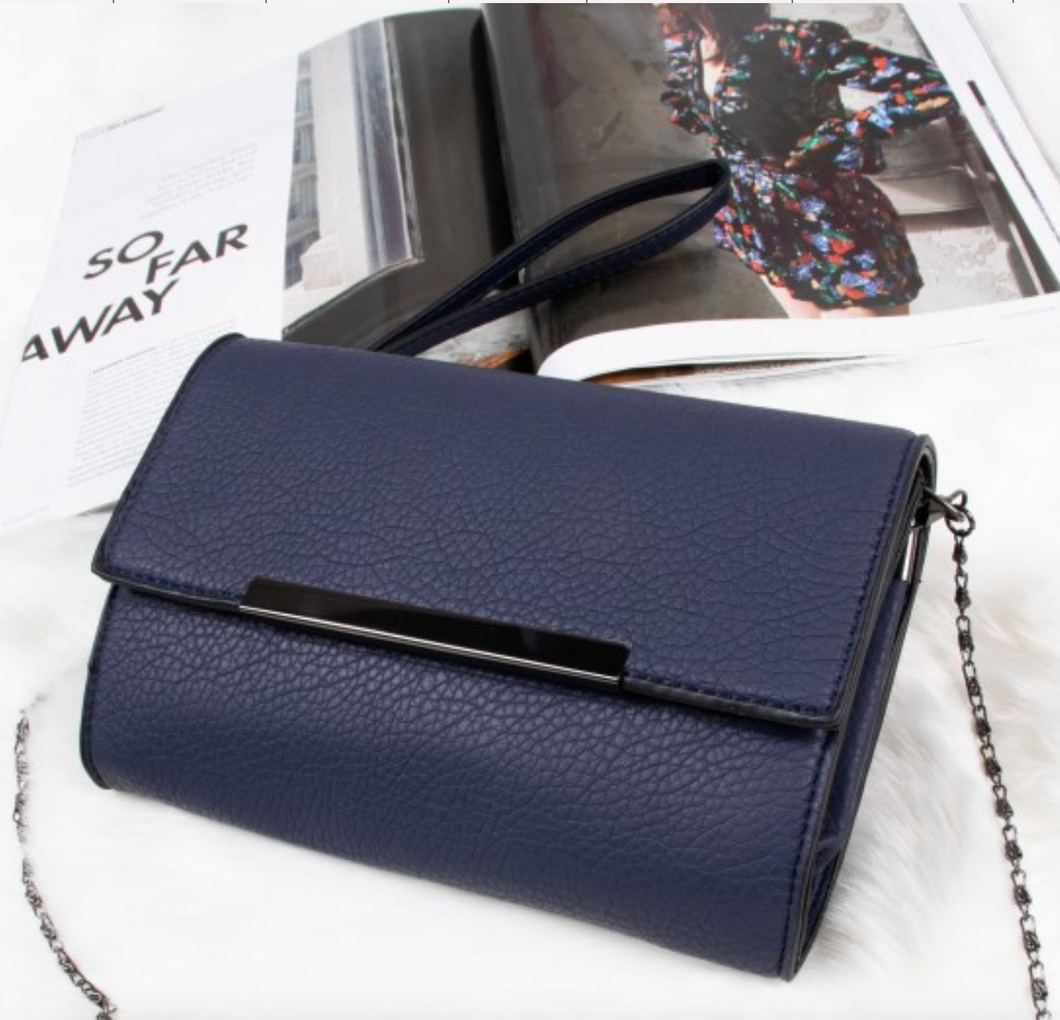 Clutch / Cross Body Bag.  Navy