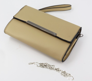 Clutch / Cross Body Bag.  Beige