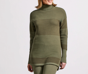 Tribal Turtleneck High Low Sweater. 78650 4814