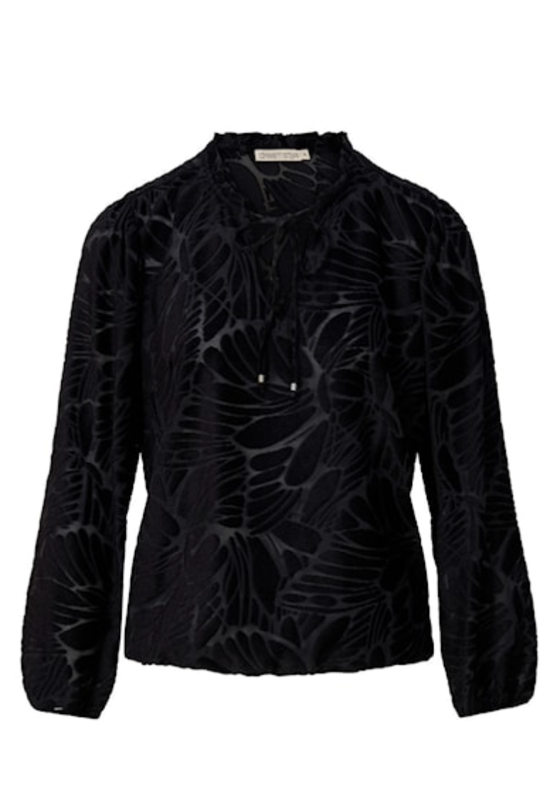 Dreamstar Cleo Blouse Velour. 222 Black