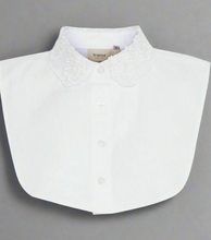 Load image into Gallery viewer, Fransa Fake White Shirt Collar with organza and bead details 20615727
