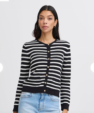 Load image into Gallery viewer, B Young Mikala Short Cardigan. 20816270.  Black Mix
