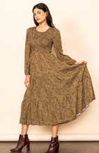 Load image into Gallery viewer, Ell Smocked Chest Midi Dress
