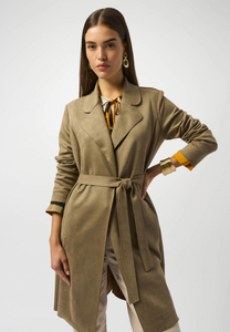 Joseph Ribkoff Scuba Suede Straight Coat. 253252
