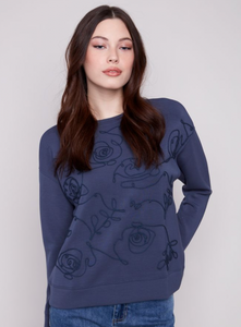 Charlie B Scuba Sweater. C1406E/330C  907