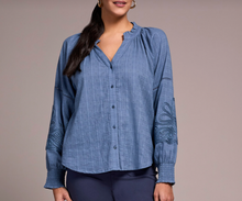 Load image into Gallery viewer, Tribal Blouse W/ Applique on Sleeve. 24080/8299

