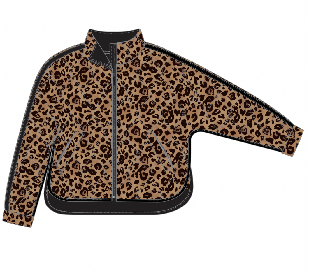 Tribal Zip Front Quilted Jacket. 59120/5350