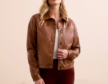 Load image into Gallery viewer, Tribal Button Front PU Jacket. 59210/5358
