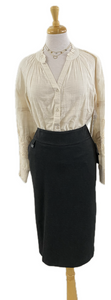 Lasania Pencil Skirt.  (Charcoal)