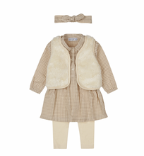Load image into Gallery viewer, Dirkje 3 Pc Baby Dress + Headband. 056370-35
