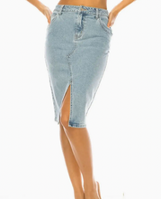 Load image into Gallery viewer, Mined Jean Skirt
