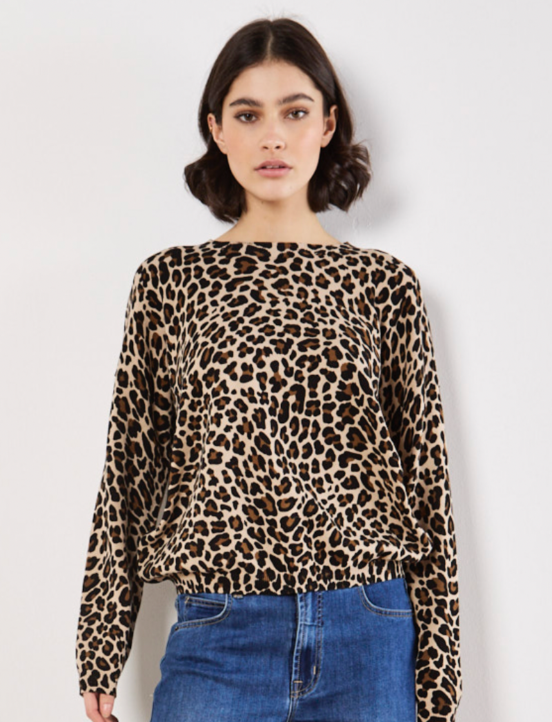 Apricot Leo Fine Knit Sweater. X127085
