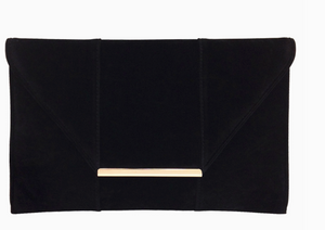 Faux Microsuede Envelope Clutch