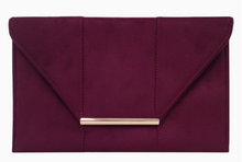 Load image into Gallery viewer, Faux Microsuede Envelope Clutch
