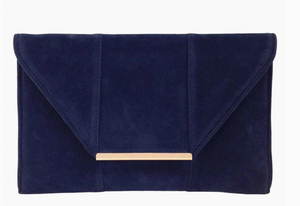 Faux Microsuede Envelope Clutch