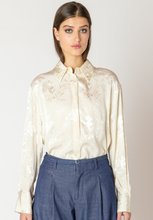 Load image into Gallery viewer, Black Tape Floral Blouse  2623707
