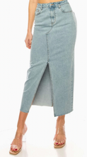 Load image into Gallery viewer, Mined Jean Skirt
