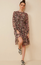 Load image into Gallery viewer, Hayden Floral Chiffon Smocked Waist / Cuff Dress HY6291
