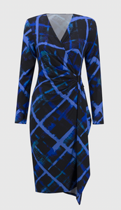 Joseph Ribkoff Abstract Print Dress 244131