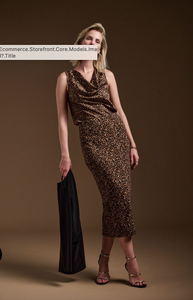 Joseph Ribkoff Leopard Print Skirt.  244260