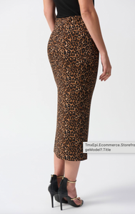 Joseph Ribkoff Leopard Print Skirt.  244260